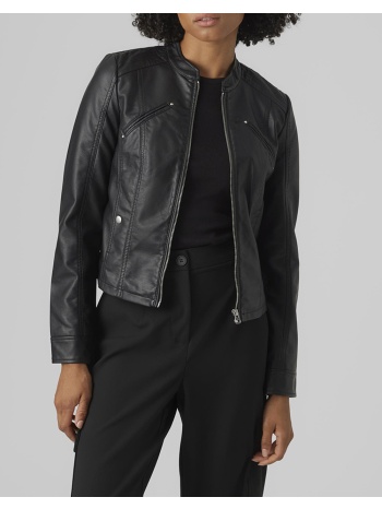 vero moda vmfavodona coated jacket noos 10288555-black black