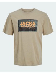 jack&jones jcologan tee ss crew neck ss24 jnr 12254194-crockery khaki