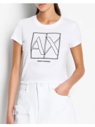 armani exchange t-shirt 3dyt38yj8qz-1000 white
