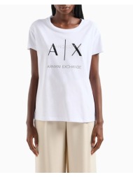 armani exchange t-shirt 3dyt36yj3rz-1000 white