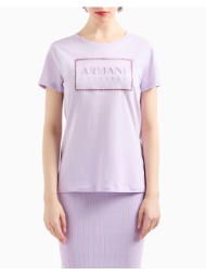 armani exchange t-shirt 3dyt59yj3rz-1354 violet