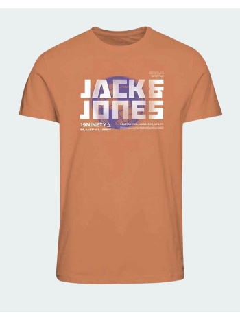 jack&jones jcophoto tee fst jnr 12256935-tangerine σε προσφορά