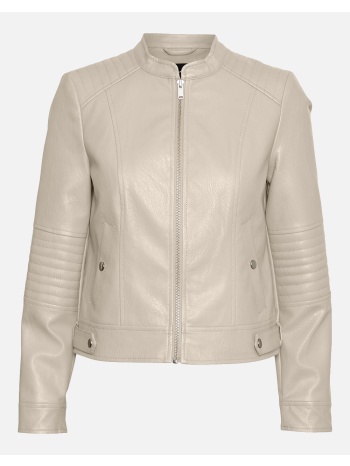 vero moda vmlove love short coated jacket 10300241-oatmeal σε προσφορά
