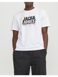 jack&jones jcomap logo tee ss crew neck sn 12252376-white white