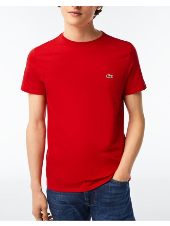 lacoste μπλουζα κμ tee-shirt 3th6709-240 red