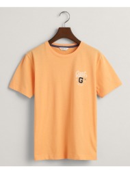 gant μπλουζα κμ ss graphic t-shirt 3g905234-1-835 orange