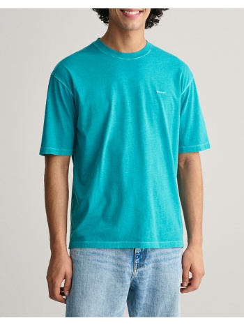 gant μπλουζα κμ sunfaded ss t-shirt 3g2057027-340 turquoise