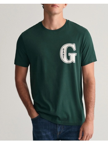 gant μπλουζα κμ g graphic t-shirt 3g2003224-374 darkgreen σε προσφορά
