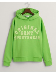 gant φουτερ μμ original sportswear sweat hoodie 3g906890-1-378 lawngreen