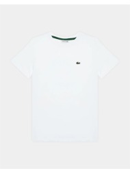 lacoste μπλουζα κμ tee-shirt ss 3tj1122-001 white
