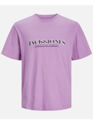 jack&jones jorgrand branding tee ss crew neck blk 12253982-bodacious pink