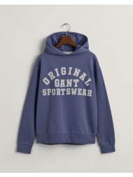 gant φουτερ μμ original sportswear sweat hoodie 3g906890-1-421 indigo