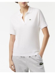 lacoste μπλουζα κμ polo ss 3pf0504-001 white