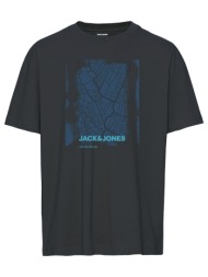 jack&jones jcocity map tee ss crew neck fst 12256172-black black