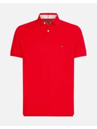 tommy hilfiger 1985 regular polo mw0mw17770-xlg firered