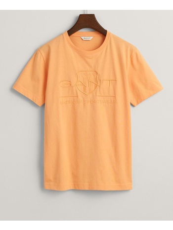 gant μπλουζα κμ tonal as ss t-shirt 3g905226-1-835 orange