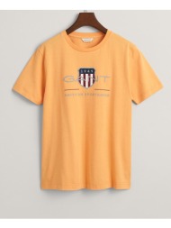 gant μπλουζα κμ archive shield ss t-shirt 3g905229-835 orange