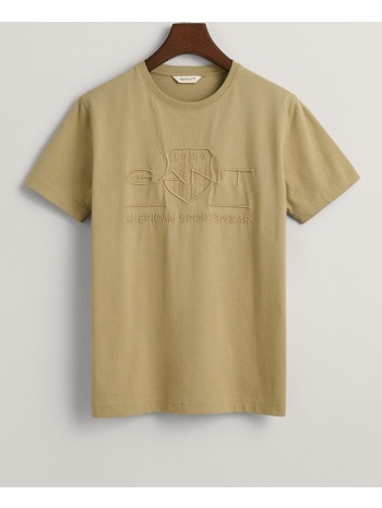gant μπλουζα κμ tonal as ss t-shirt 3g905226-1-370 olive