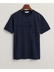 gant μπλουζα κμ tonal as ss t-shirt 3g905226-1-433 darkblue