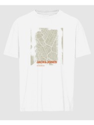 jack&jones jcocity map tee ss crew neck fst 12256172-white white