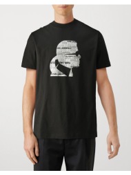 karl lagerfeld t-shirt crewneck 755423-542241-990 black