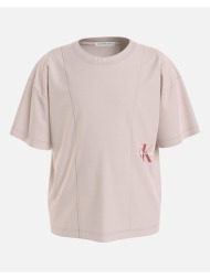 calvin klein monogram off placed ss t-shirt ig0ig02430-8-16-tf6 nude