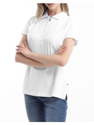 nautica μπλουζα polo κμ s/s solid ss polo 3nc93k000-1bw white