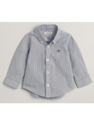 gant πουκαμισο μμ oxford stripe shirt 3g530011-423 navyblue