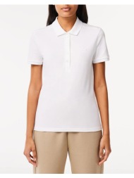 lacoste μπλουζα κμ polo ss 3pf5462-001 white