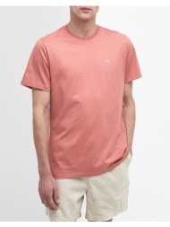 barbour μπλουζα t-shirt κ/μ essential sports tee mts0331-brpi55.1 coral
