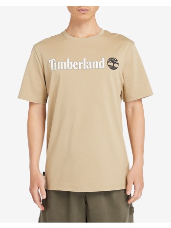 timberland kenn linear logo short sleev tb0a5upq-dh4 biege σε προσφορά