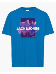 jack&jones jcoflorals tee fst jnr 12256927-pacific coast blue