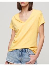superdry d2 bout studios slub emb vee tee μπλουζα γυναικειο w1011181a-qlc yellow