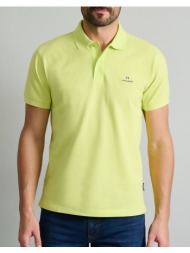 navy&green polo μπλουζακι-custom fit 24ge.300.7-lemon lime