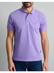 navy&green polo μπλουζακι-custom fit 24ge.300.7-viola violet