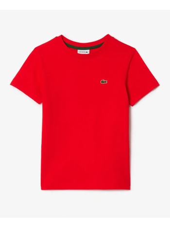 lacoste μπλουζα κμ tee-shirt ss 3tj1122-f8m red σε προσφορά
