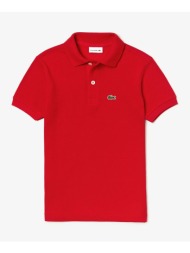 lacoste μπλουζα κμ polo ss 3pj2909-240 red