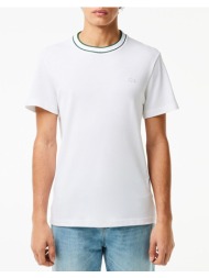 lacoste μπλουζα κμ tee-shirt ss 3th8174-001 white