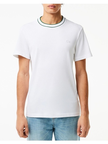 lacoste μπλουζα κμ tee-shirt ss 3th8174-001 white σε προσφορά