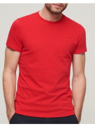 superdry vintage logo emb tee μπλουζα ανδρικο m1011245m-wa7 red