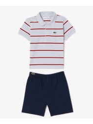 lacoste βρεφικο σετ δωρου children gift outfit 34j7443-ipq multi