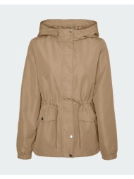 vero moda vmpaisley parka jacket 10301577-travertine sandybrown