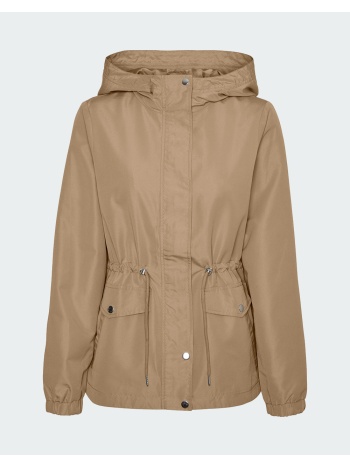vero moda vmpaisley parka jacket 10301577-travertine