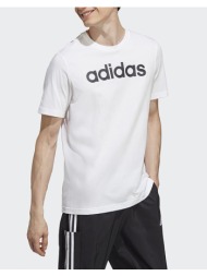 adidas μπλουζα m lin sj t ic9276-white/black white