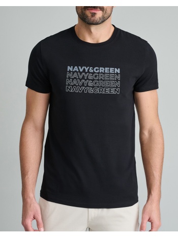 navy&green t-shirts-τ-shirts 24tu.322/10p-black black