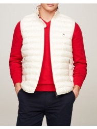 tommy hilfiger μπουφαν αμανικο packable recycled vest mw0mw18762-aef ivory
