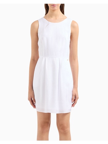 armani exchange vestito 3dya66yn9rz-1000 white σε προσφορά