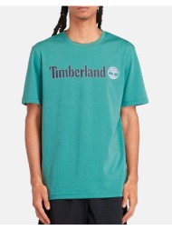 timberland kenn linear logo short sleev tb0a5upq-cl6 aqua
