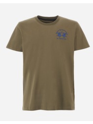 la martina μπλουζα t-shirt κμ man s/s t-shirt jersey 3lmymr009-03197 olive