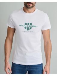 navy&green t-shirts-τ-shirts 24tu.322/2p-white white